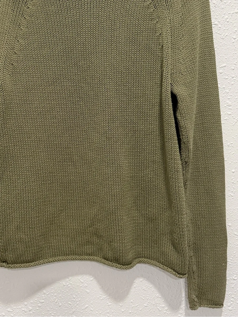 J. Crew 100% cotton Olive Green Crewneck Sweater M